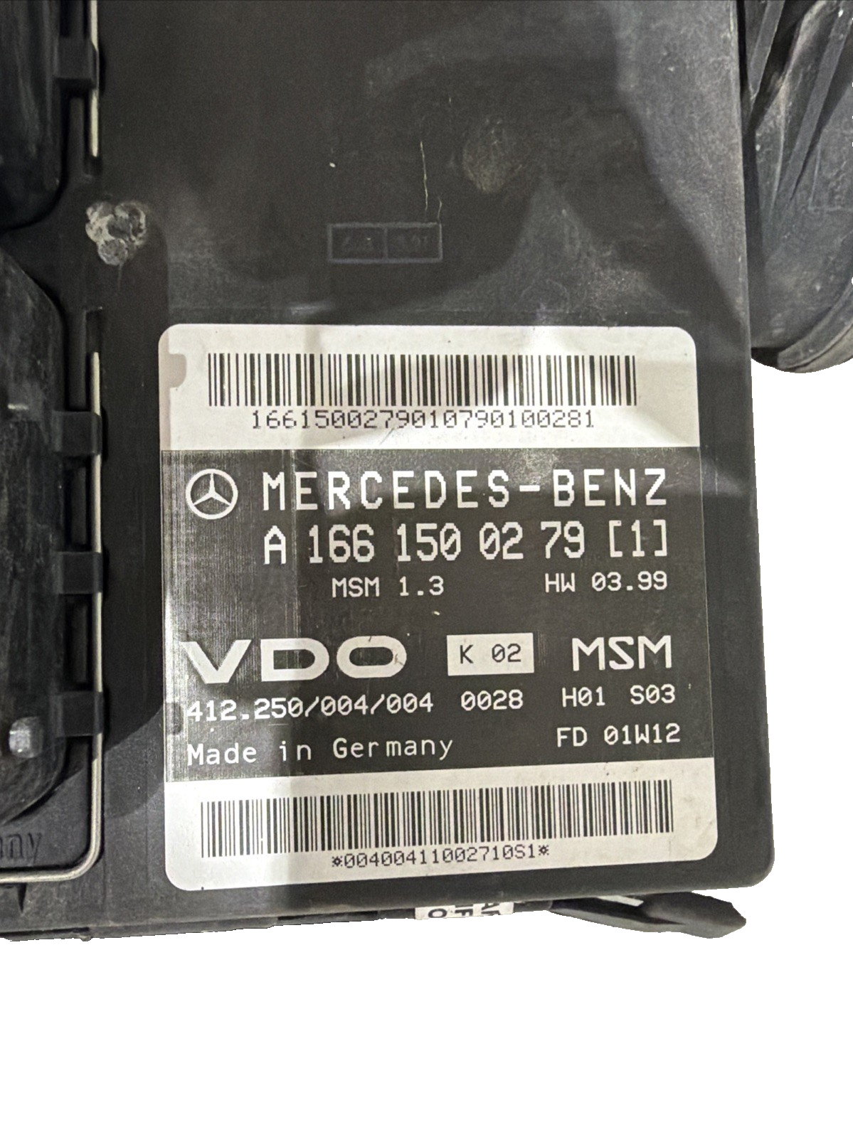 Mercedes W168 A Engine Control Unit Set A1661500279