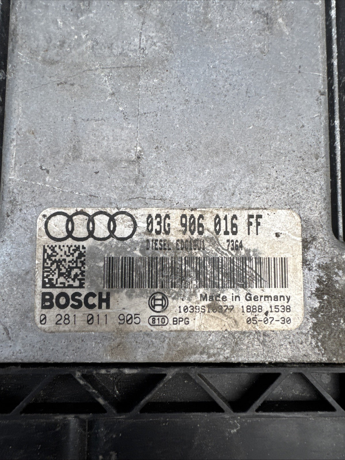 Audi A3 8P 03-08 Pre-Facelift Engine ECU 03G906016FF