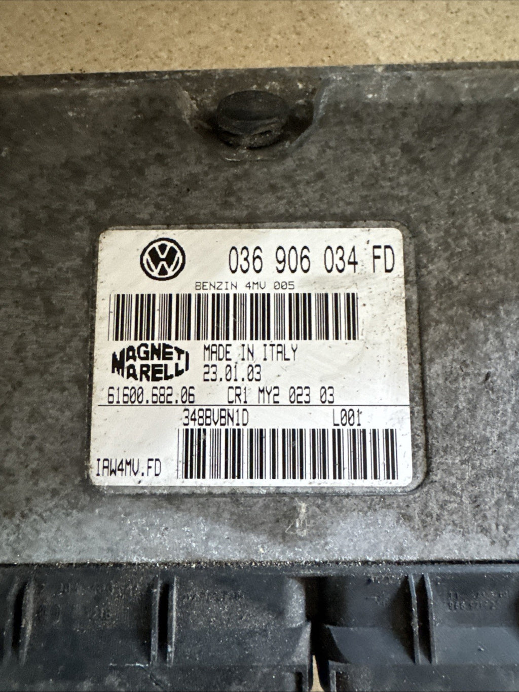 2004 SKODA FABIA 1.4 PETROL ENGINE CONTROL UNIT ECU 036906034FD