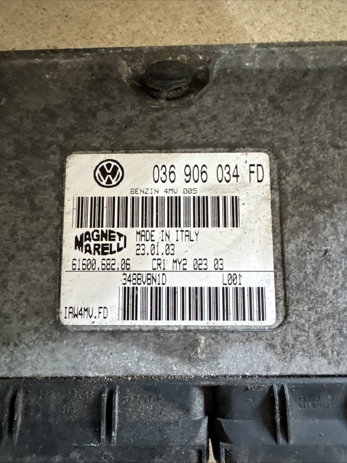 2004 SKODA FABIA 1.4 PETROL ENGINE CONTROL UNIT ECU 036906034FD
