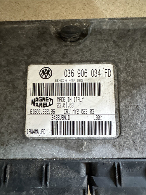 2004 SKODA FABIA 1.4 PETROL ENGINE CONTROL UNIT ECU 036906034FD