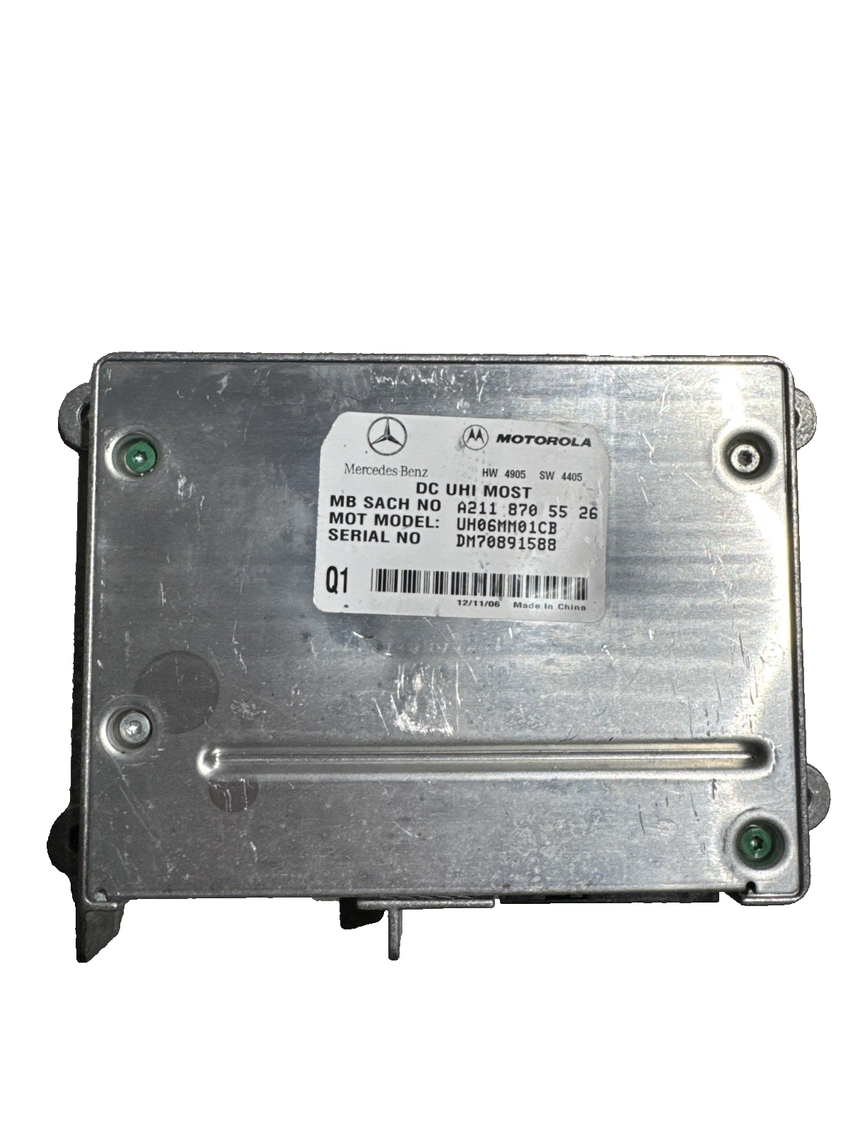 2005-2008 MERCEDES-BENZ CLK320 BLUETOOTH CONTROL MODULE A2118705526