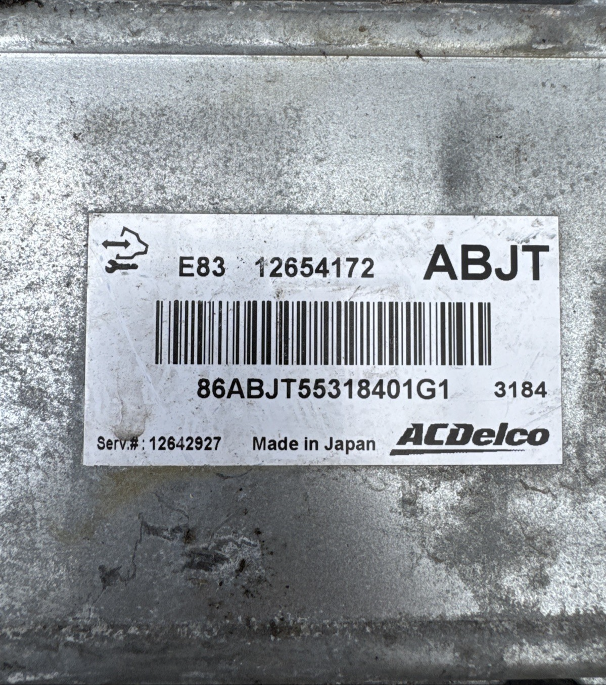 VAUXHALL ASTRA J 1.6 PETROL A16XER ENGINE CONTROL MODULE ECU 12654172