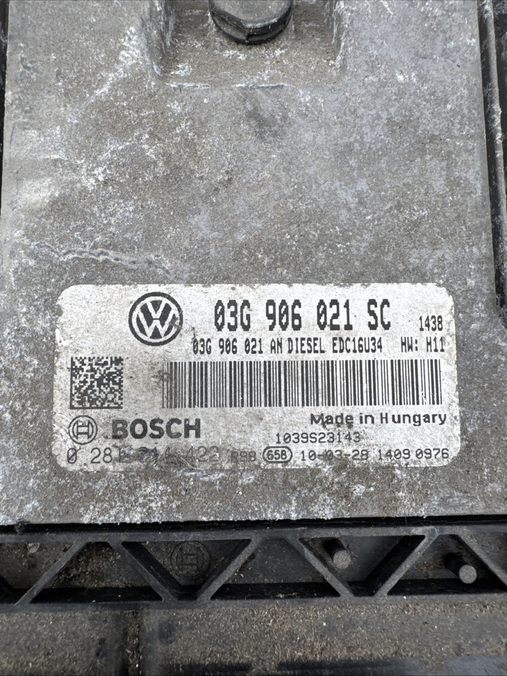 SEAT LEON 1.9 DIESEL BXE 2007-10 ENGINE CONTROL UNIT ECU 03G906021SC