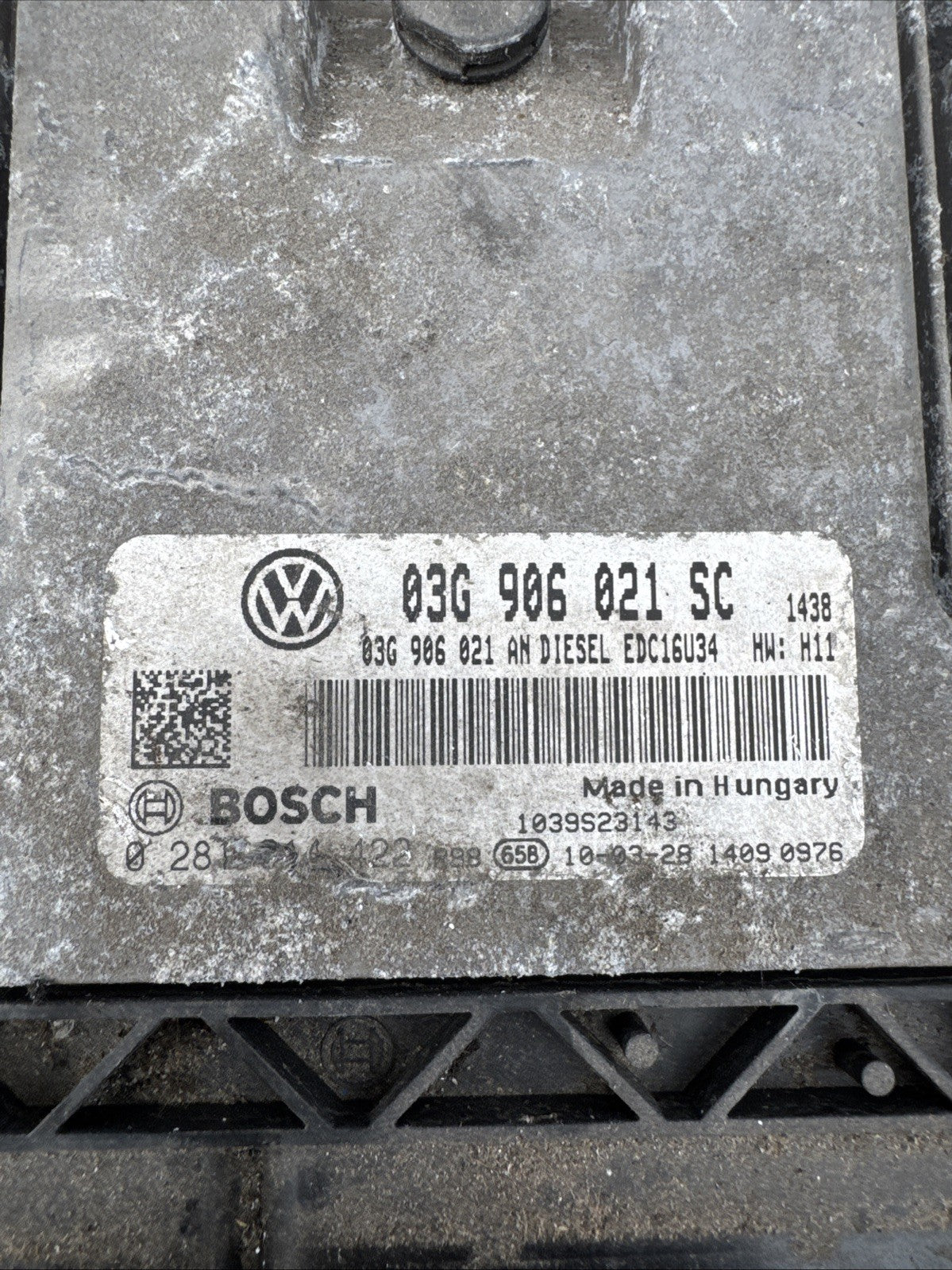 SEAT LEON 1.9 DIESEL BXE 2007-10 ENGINE CONTROL UNIT ECU 03G906021SC