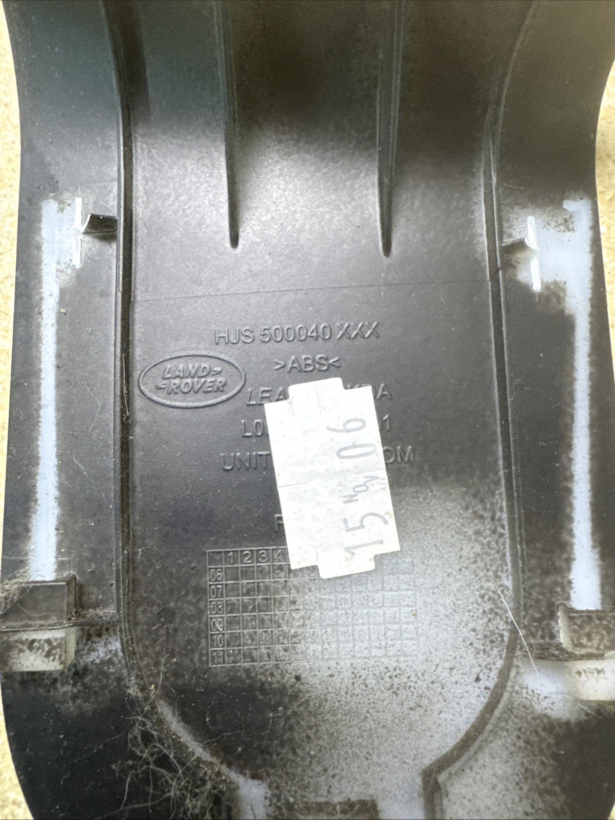 Land Rover Range Rover L322 2010 interior part HJS500040XXX CRR18527