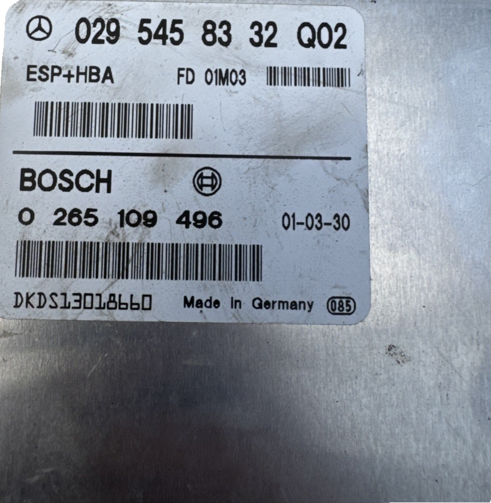 MERCEDES Control Unit 0295458332Q02 A Class