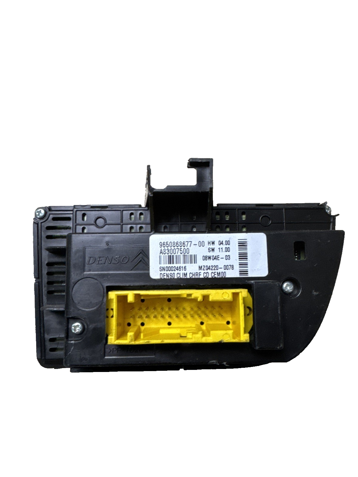 2007 CITROEN C4 PICASSO HEATER CONTROL PANEL  9650868677