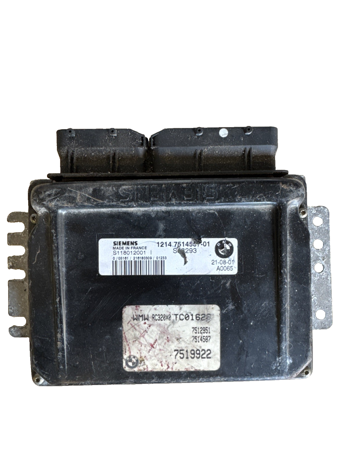 2001 MINI COOPER 1.6 PETROL ENGINE CONTROL UNIT ECU 7519922