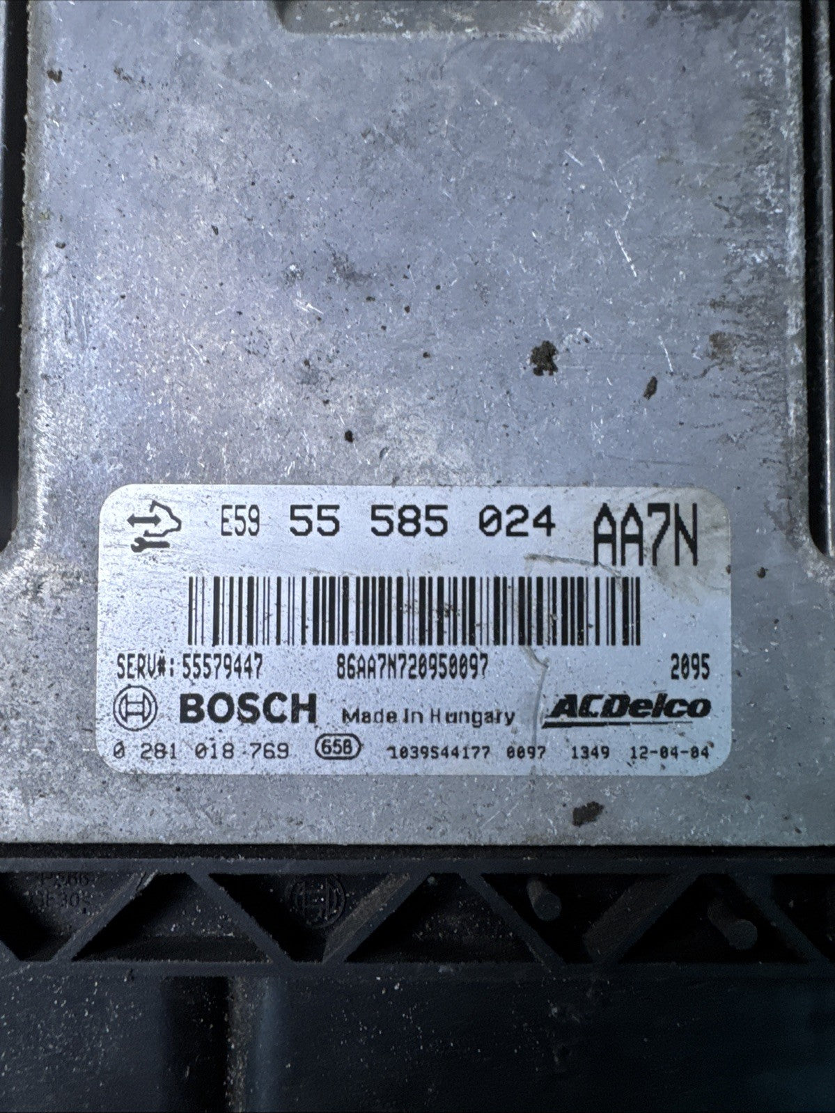 VAUXHALL INSIGNIA A 2008-2017 ENGINE CONTROL MODULE UNIT 55585024 0281018769
