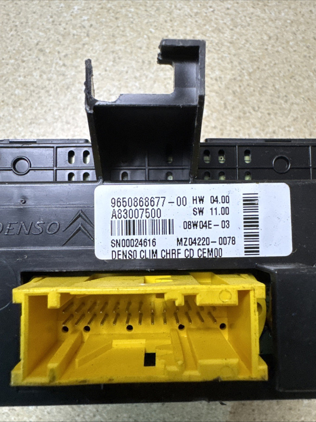 2007 CITROEN C4 PICASSO HEATER CONTROL PANEL  9650868677