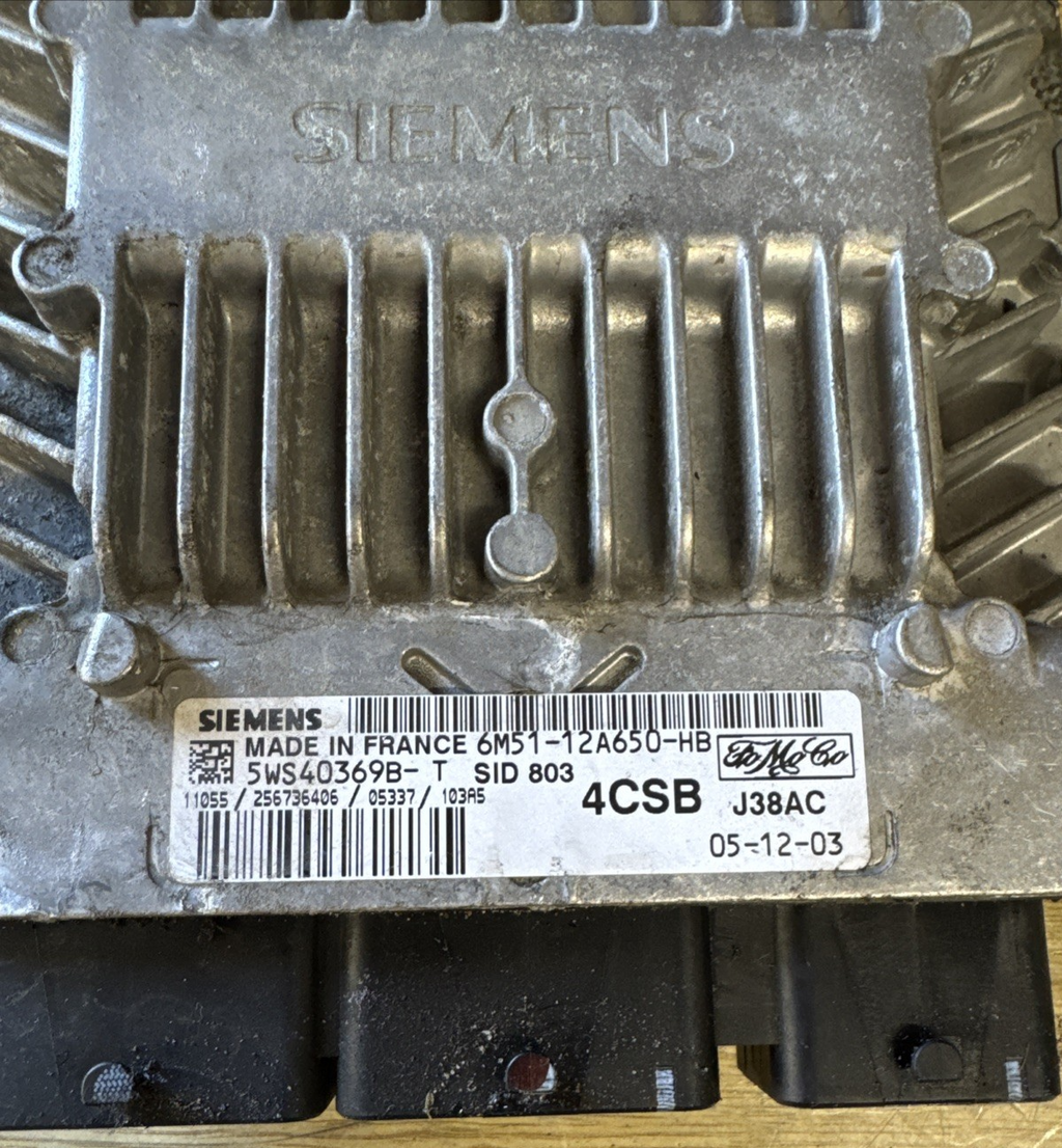 Ford Focus C-Max Engine Control Unit Module ECU 6M5112A650HB 5WS40369BT