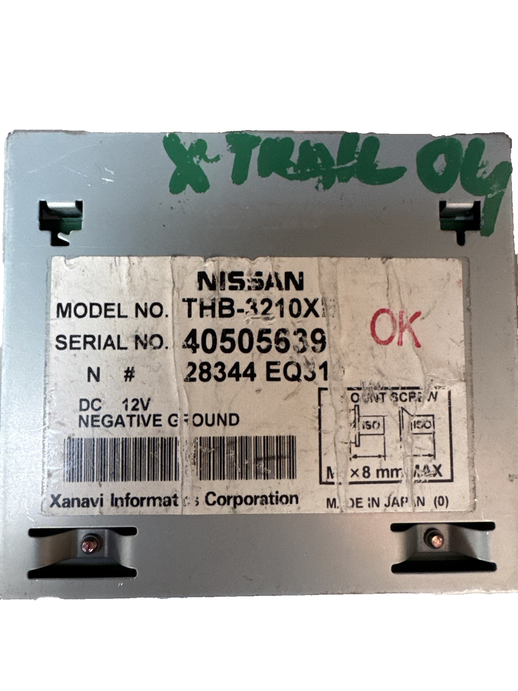 NISSAN X-TRAIL MK1 T30 SAT NAV RECEIVER CONTROL MODULE 28344EQ410 THB3210X310XER