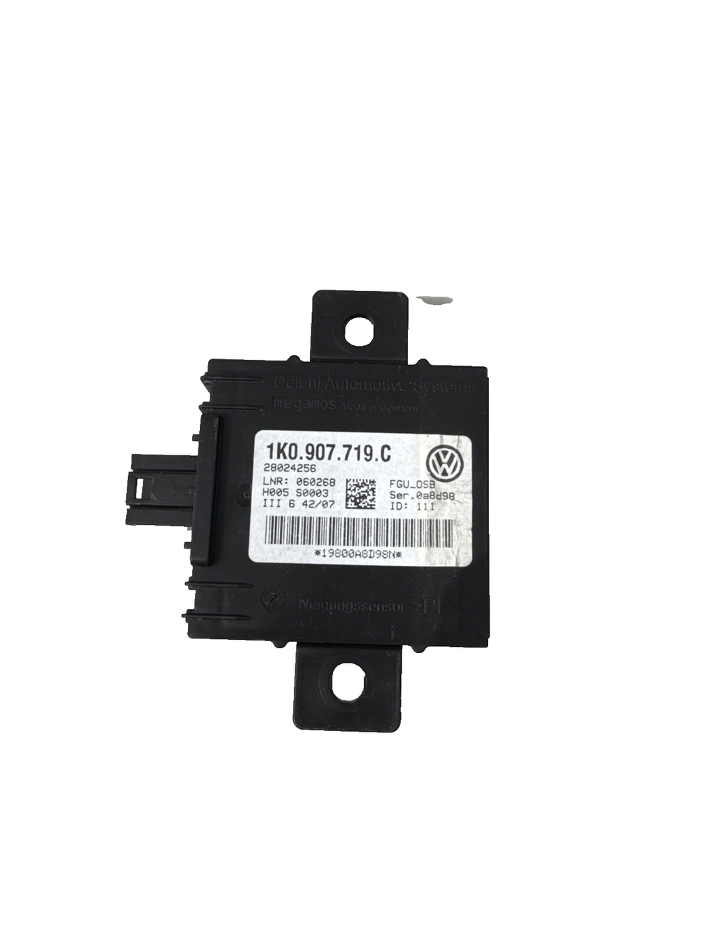 AUDI A3 ANTI-THEFT ALARM SIGNAL CONTROL MODULE ECU 1K0907719C 8P MK2 2009 - 2013