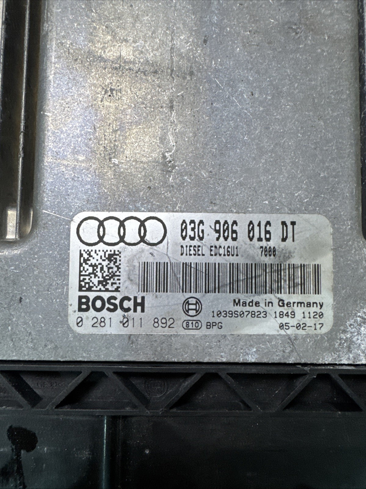 AUDI A3 DIESEL ENGINE CONTROL UNIT ECU AUTO 03G906016DT