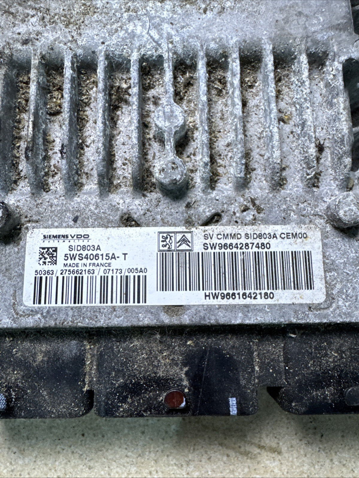 CITROEN C4 2007 2.0 DIESEL ENGINE ECU CONTROL UNIT SW9664287480