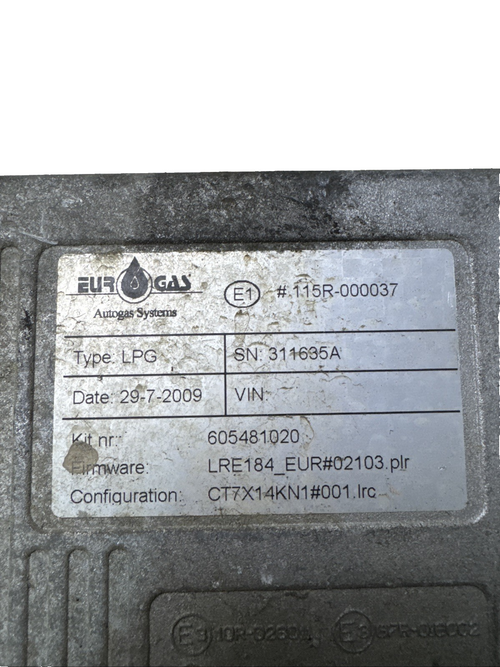 2009 LPG Autogas System Injection ECU Module 115R-000037 67R-016002