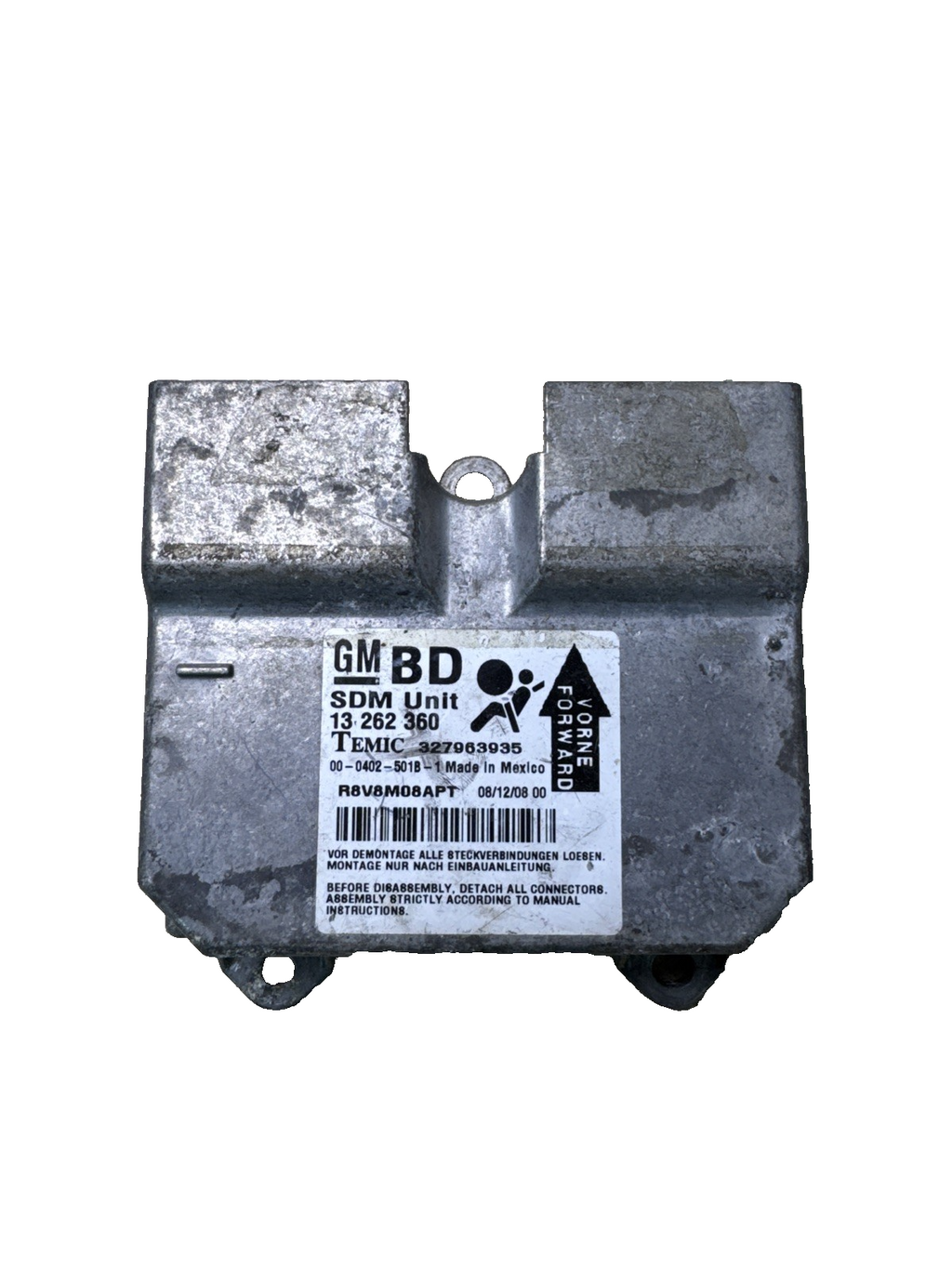 VAUXHALL CORSA D 2006-2014 AIRBAG CONTROL MODULE ECU 13262360