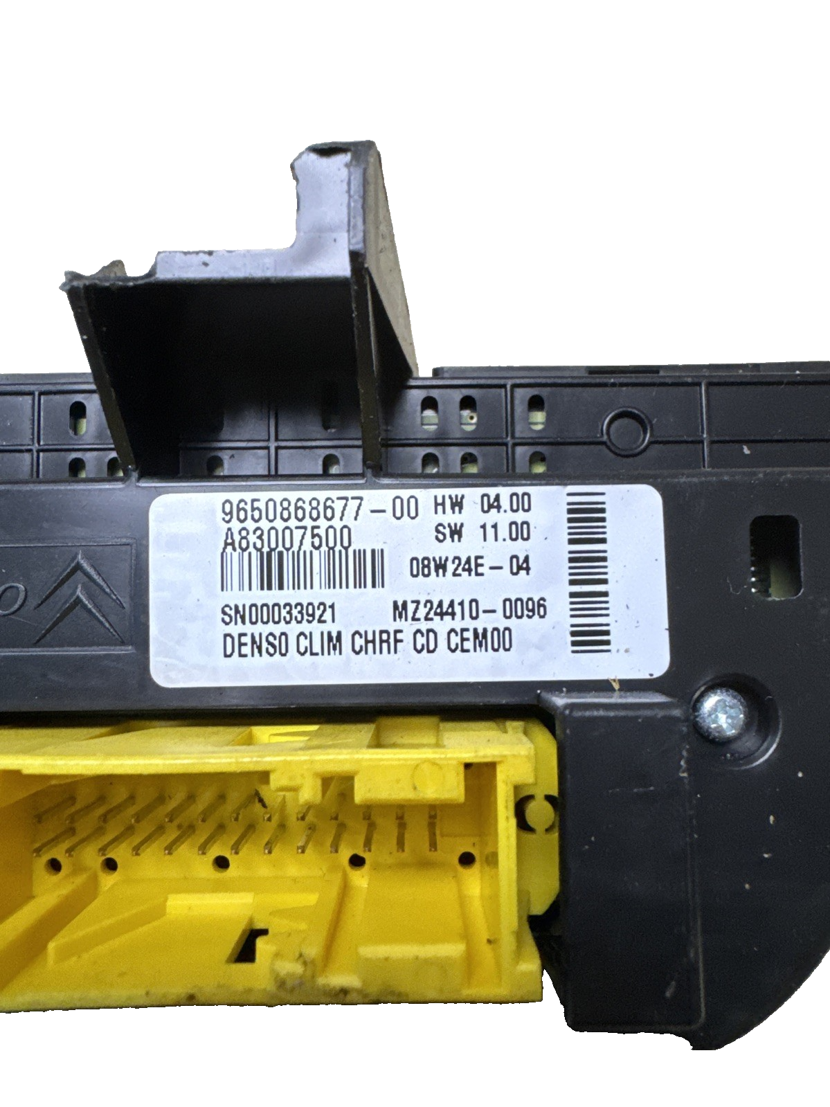 2007 CITROEN C4 PICASSO HEATER CONTROL PANEL  9650868677