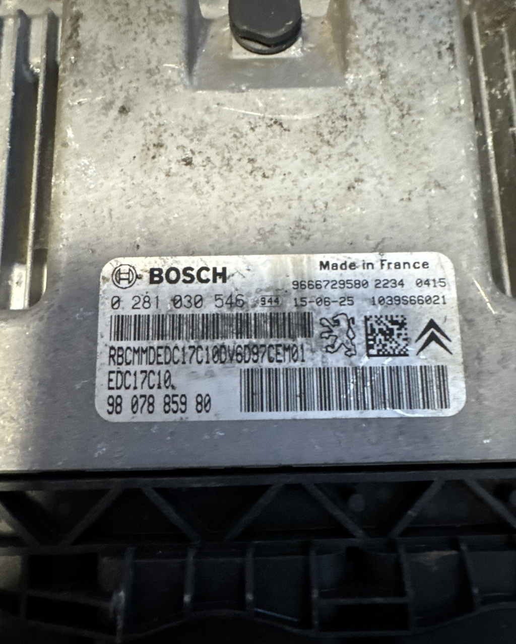 PEUGEOT PARTNER ECU 9807885980 1.6 HDI 2012