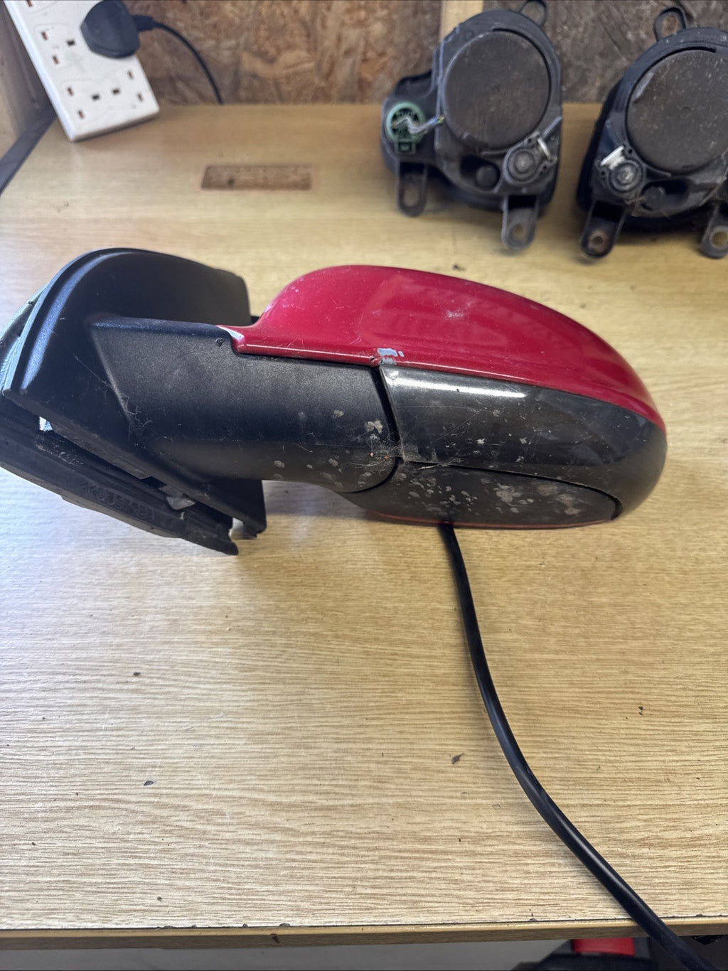 VW Golf mk5 hatchback 2005 passenger left electric door mirror RED