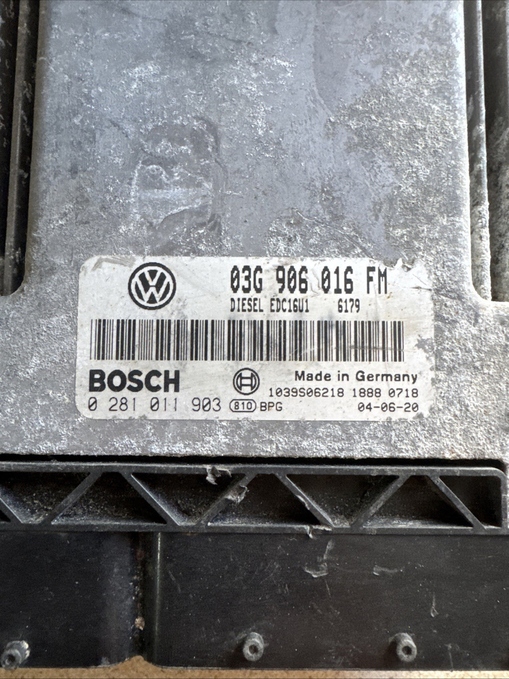 2005 VW GOLF GT TDI MK5 (A5) (1K) 5DR DIESEL 2.0 BKD ECU 0281011903 03G906016FM