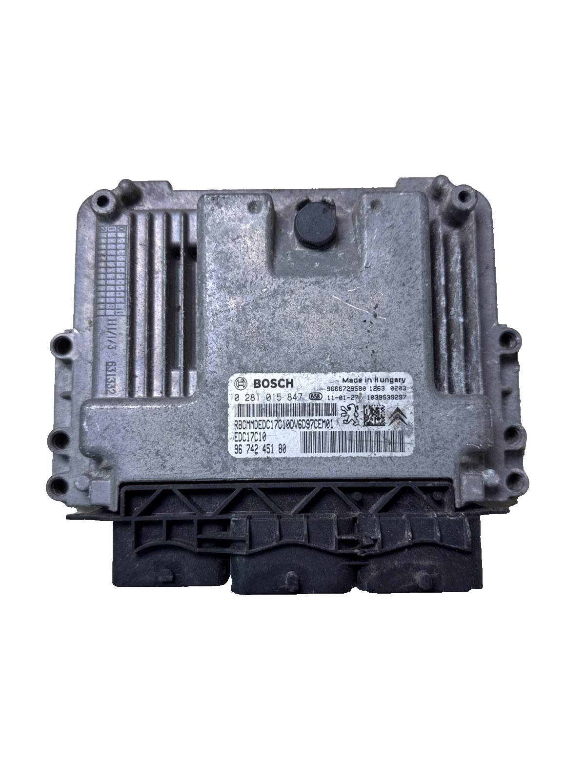 CITROEN C3 PICASSO 2011 1.6 HDI ENGINE CONTROL UNIT ECU 9674245180 0281015847