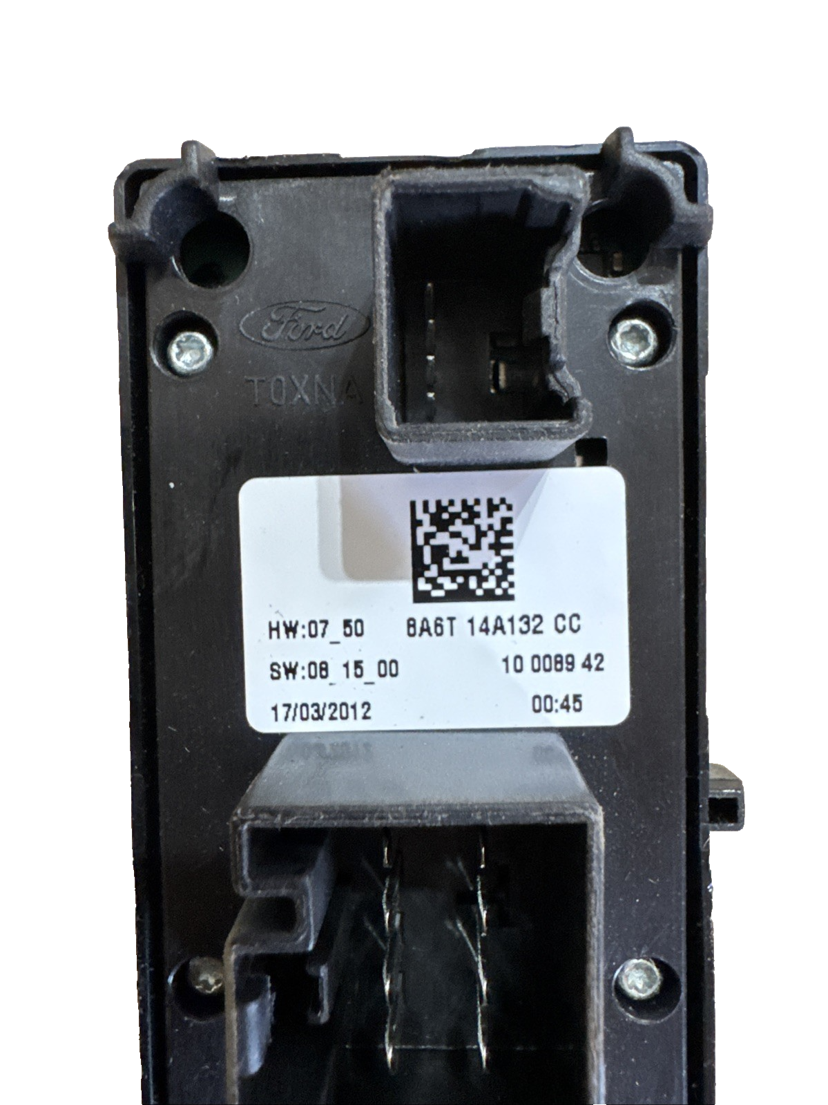 2011 FORD FIESTA SWITCH FRONT LEFT SIDE WINDOW BA6T14A132CC