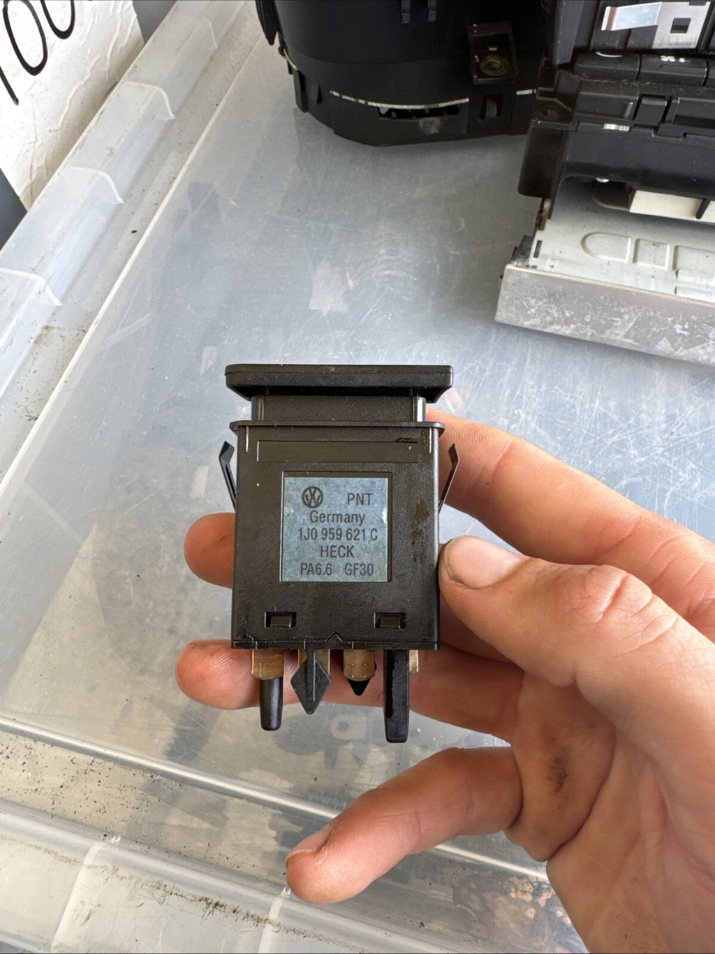 Volkswagen Audi Heated Windscreen Button 1J0959621C