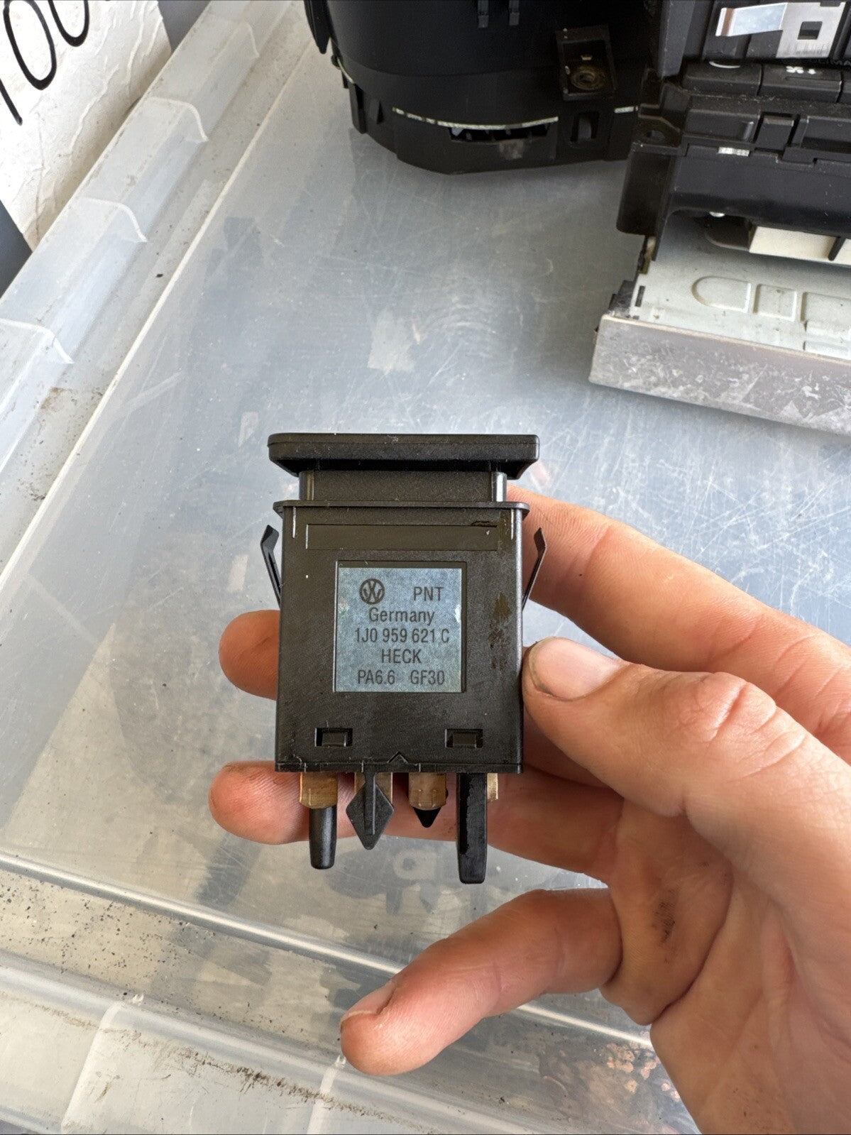 Volkswagen Audi Heated Windscreen Button 1J0959621C