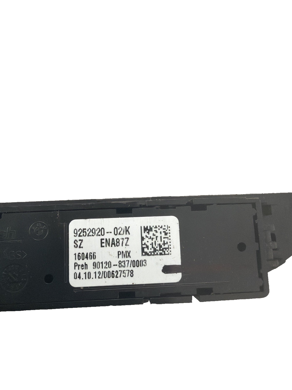 2012 BMW 3 SERIES 2.0 DIESEL TRACTION / SPORT / ECO CONTROL SWITCHES 9252920-02K