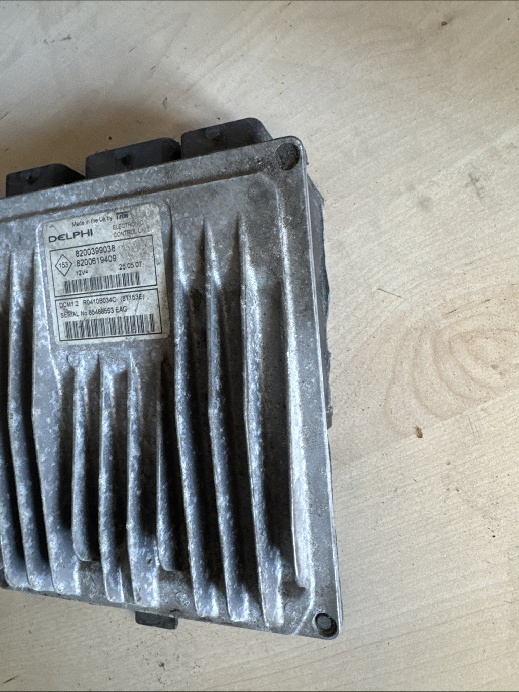 2006 RENAULT CLIO 1.5 DCi ENGINE CONTROL UNIT ECU 8200399038