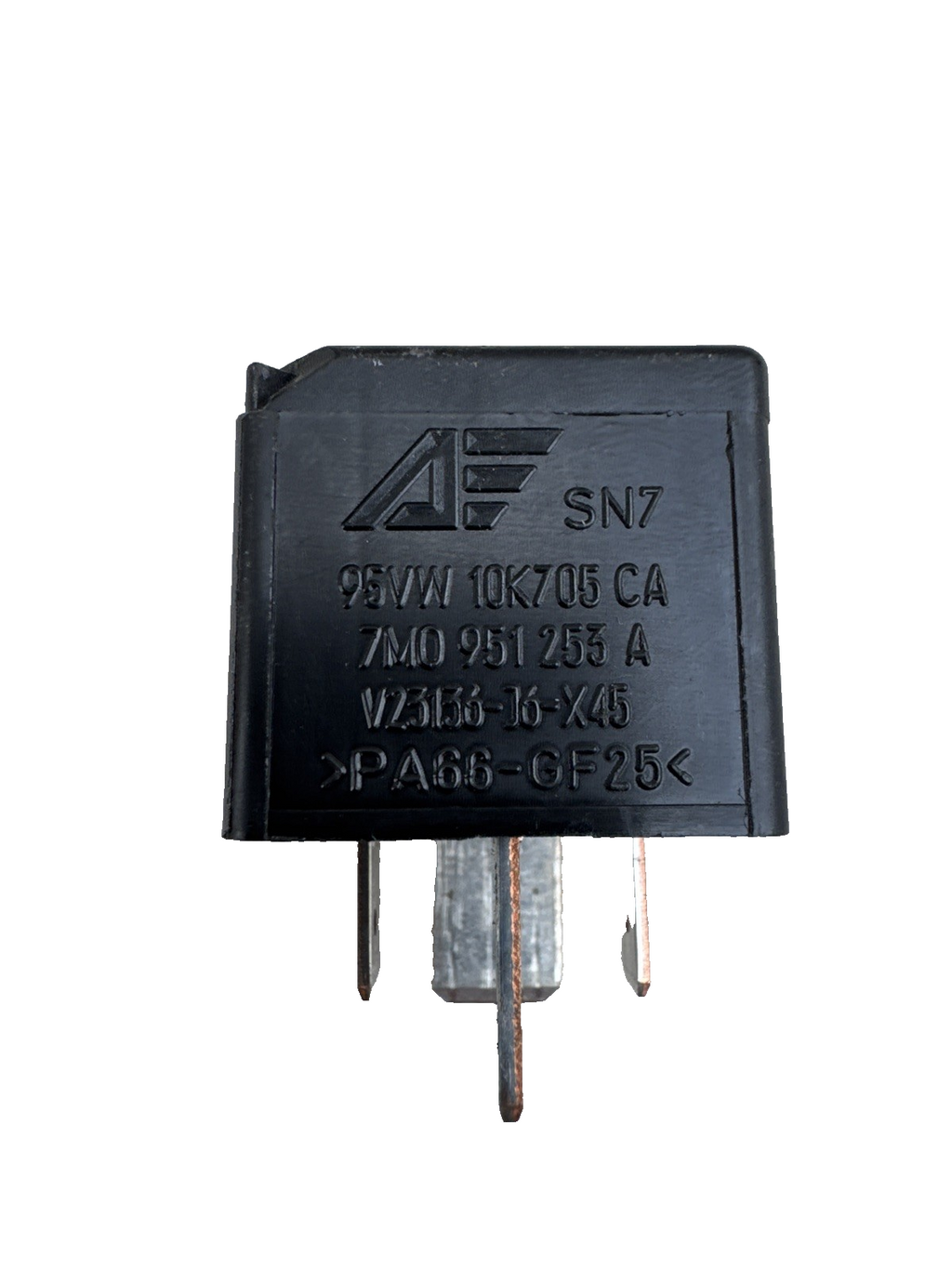 Audi VW Seat ECU & Fuel Pump 4-Pin Black Relay (No. 100) 7M0951253A 95VW10K705CA