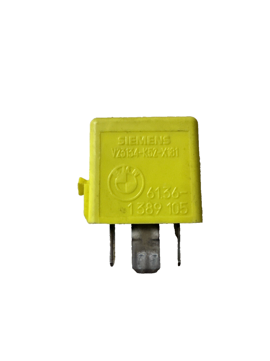 Genuine BMW 3 5 7 8 Series X3 Heated Rear Window 5-Pin Yellow Relay 61361389105