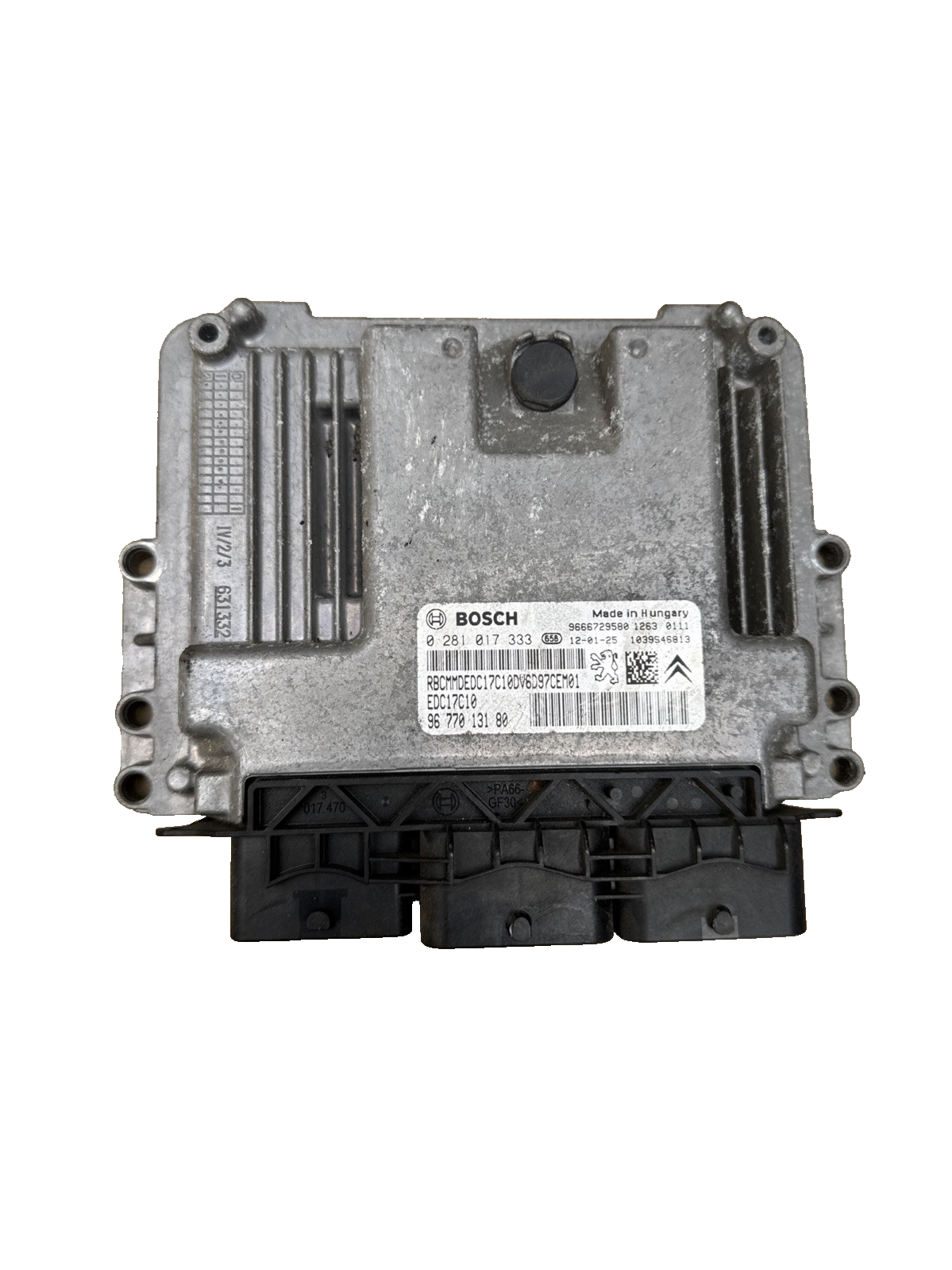0281017333 Citroen Peugeot 207 1.6 HDi Diesel Engine Control Unit ECU 9677013180