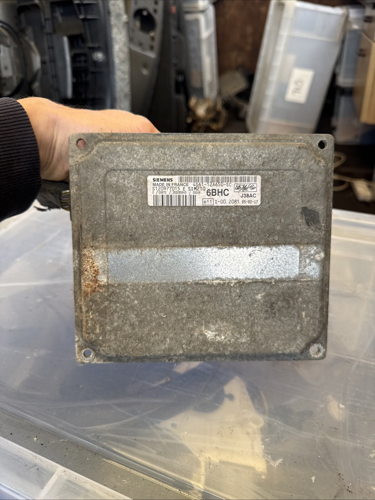 FORD FIESTA 1.25 Zetec 5DR MK6 2005 FUJA/FUJB ENGINE ECU 4S61-12A650-SC