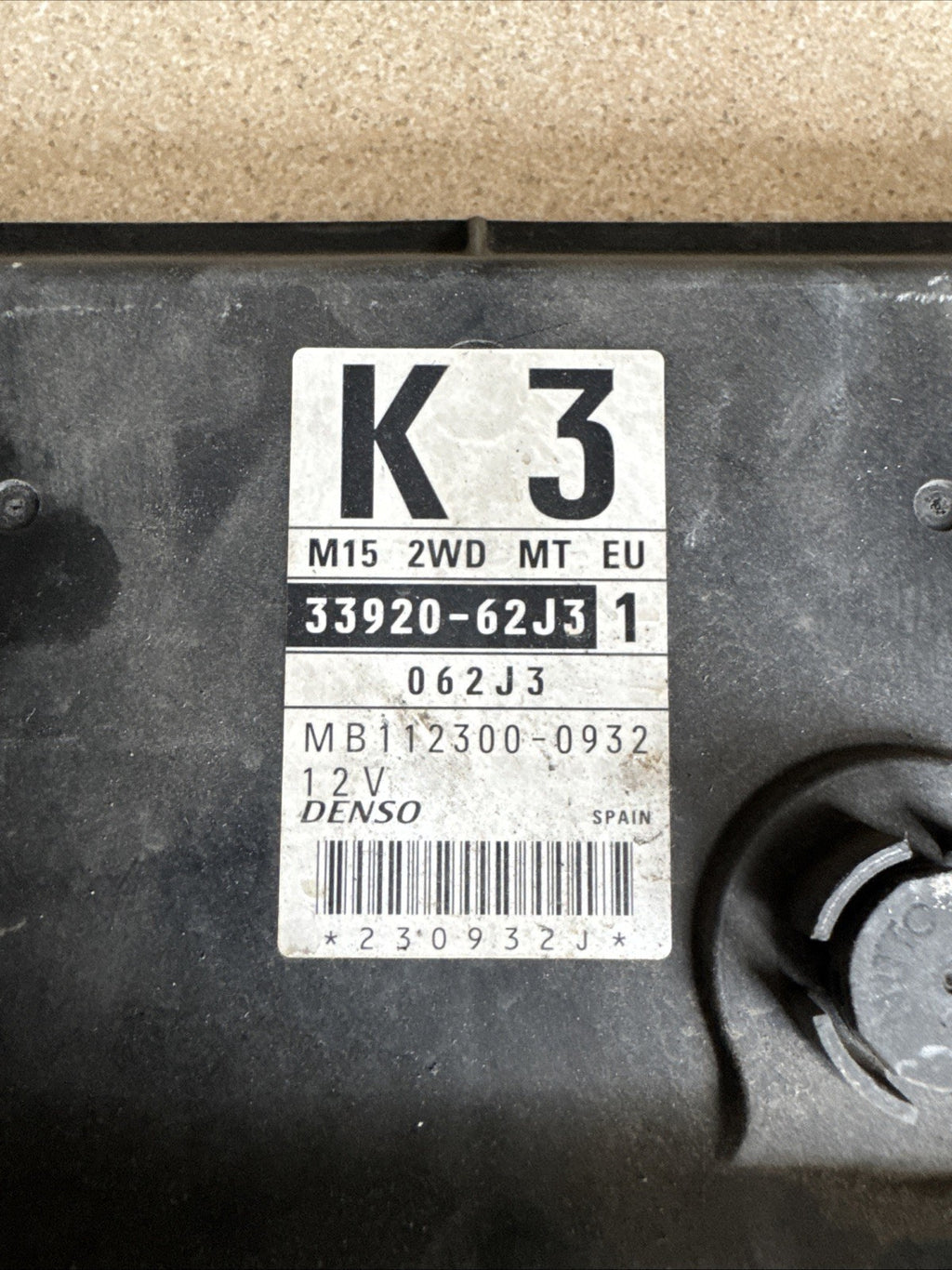 SUZUKI SWIFT 2007 1.5 GLX VVTS MK2 3DR ENGINE CONTROL UNIT ECU 3392062J3
