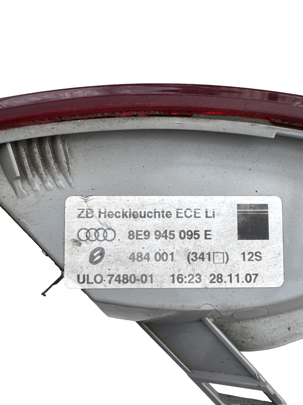 2007 Audi A4 TDI SE TDV 2.0 Passenger Rear Light Estate 5dr 8E9945095E