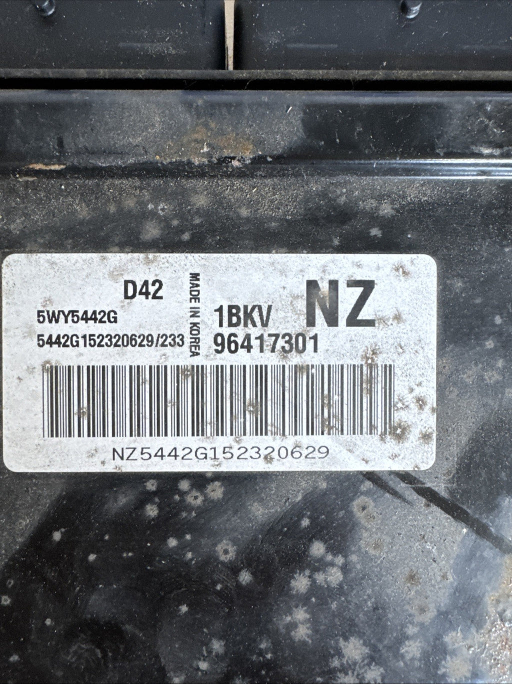 CHEVROLET MATIZ MK2 M200 1.0 PETROL ENGINE ECU CONTROL UNIT 96417301