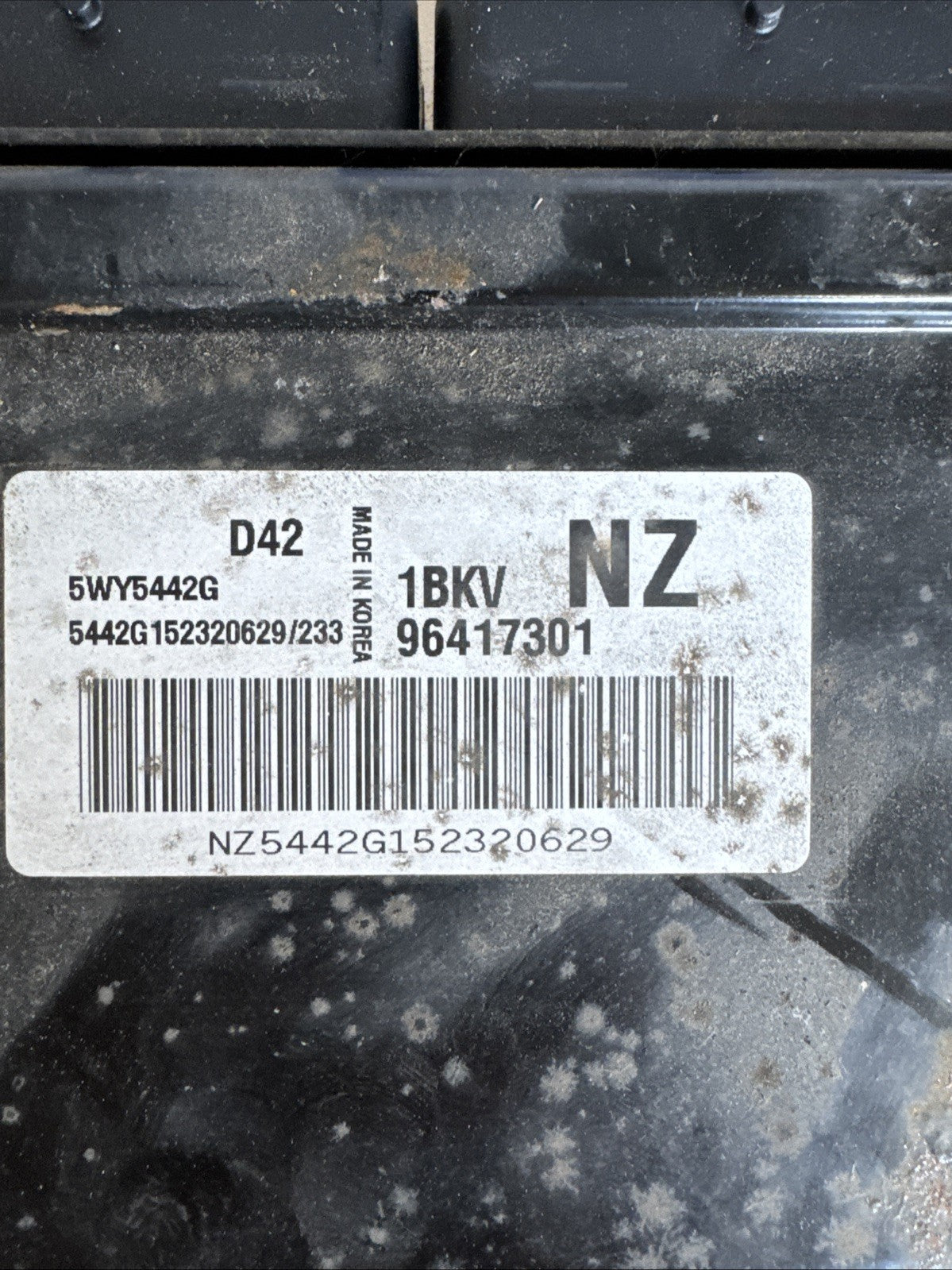 CHEVROLET MATIZ MK2 M200 1.0 PETROL ENGINE ECU CONTROL UNIT 96417301