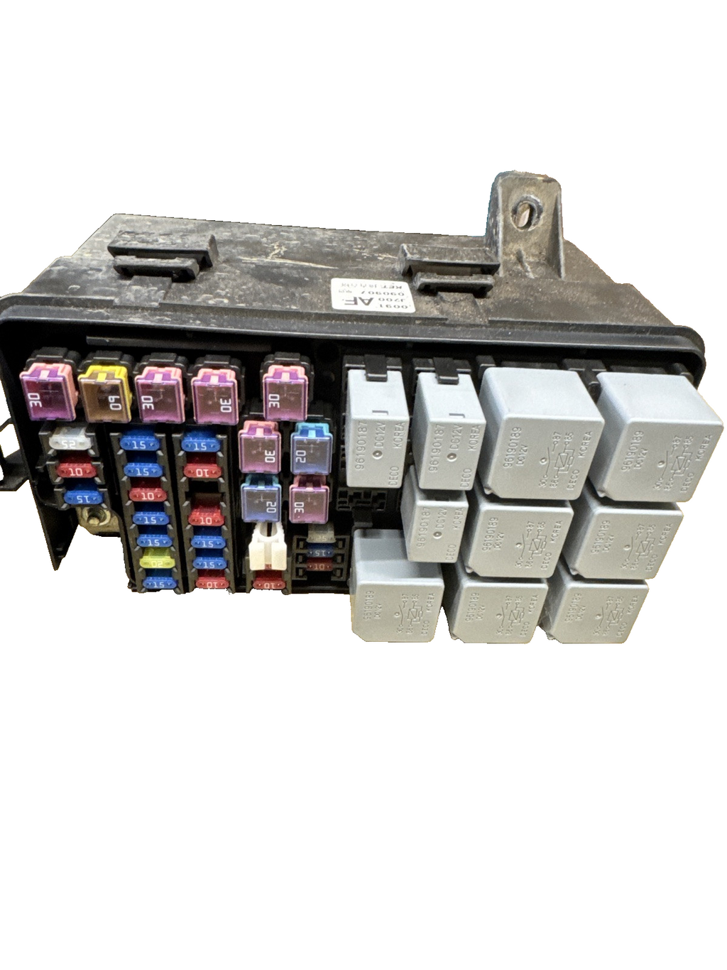 2009 CHEVROLET LACETTI SX SW 1.6L Fuse Relay Box 0091j200AF