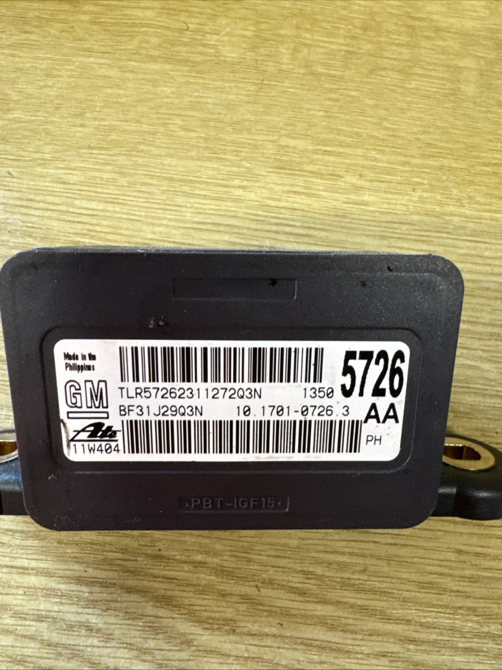 2011 VAUXHALL ASTRA J RATE SPEED SENSOR MODULE 13505726