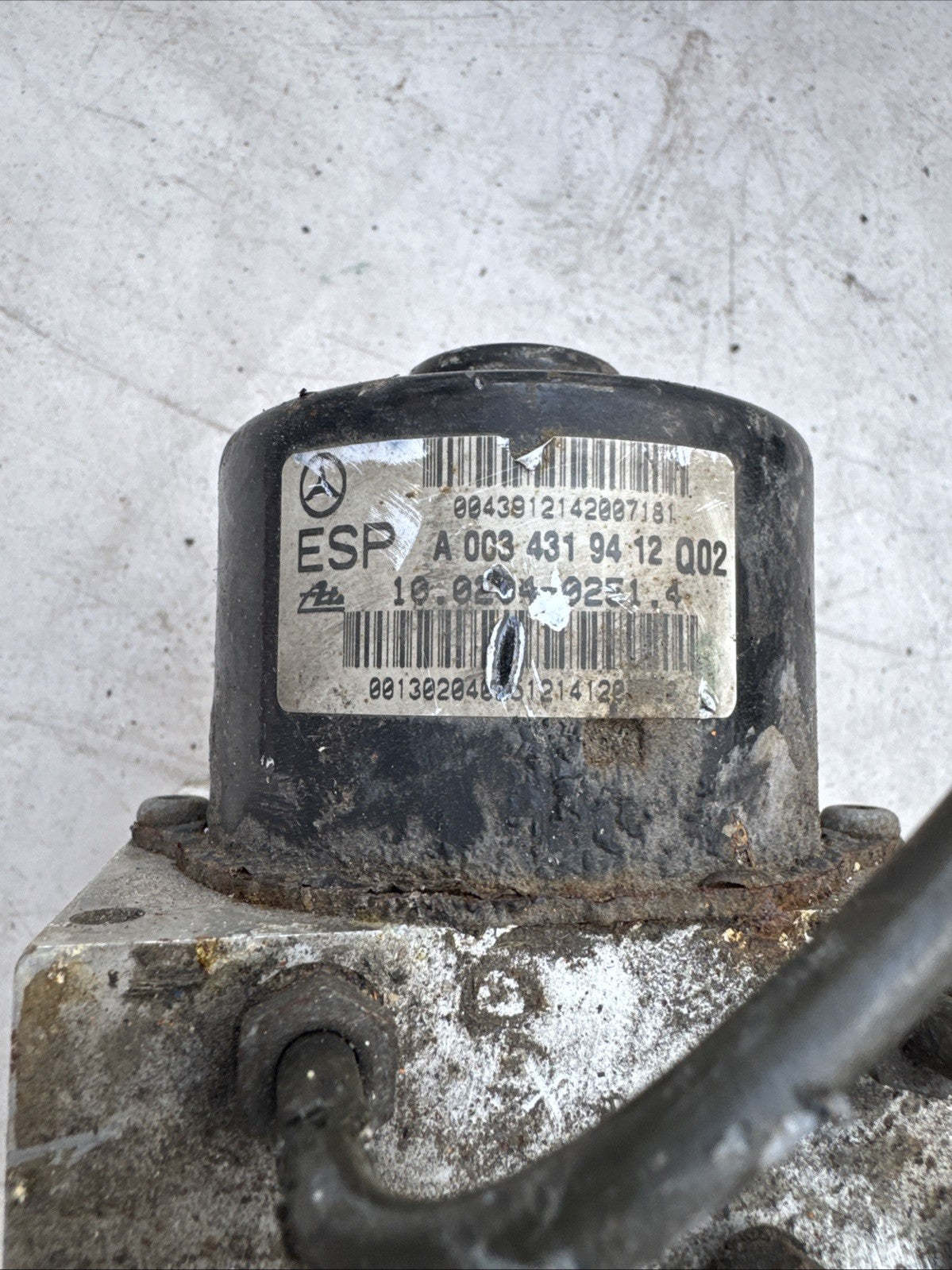MERCEDES CL203 ABS PUMP 2.3 ESP ANTI LOCK BRAKING 2001-2004 A0034319412Q