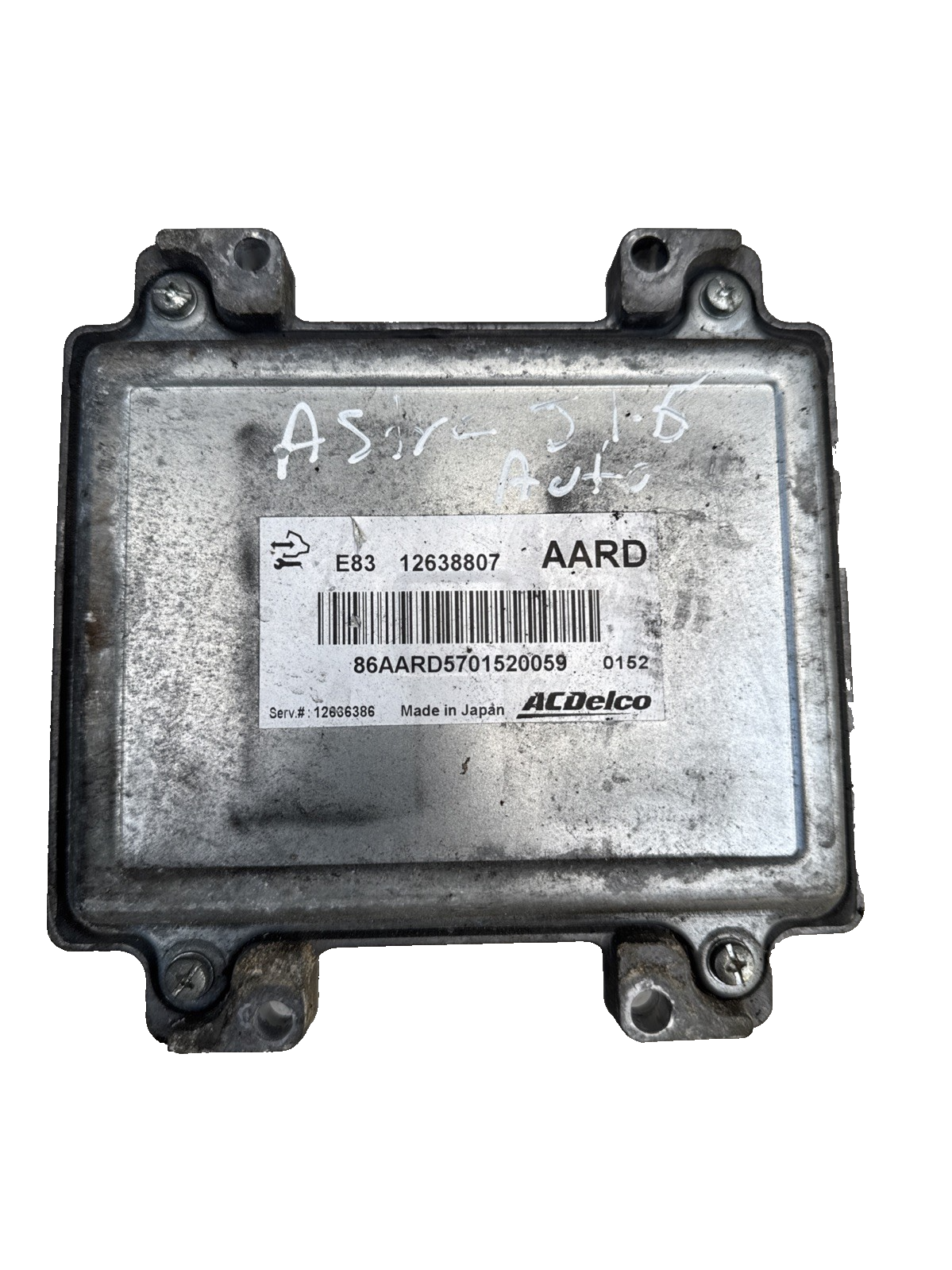 VAUXHALL ASTRA J 1.6 PETROL A16XER ENGINE CONTROL UNIT ECU 12638807