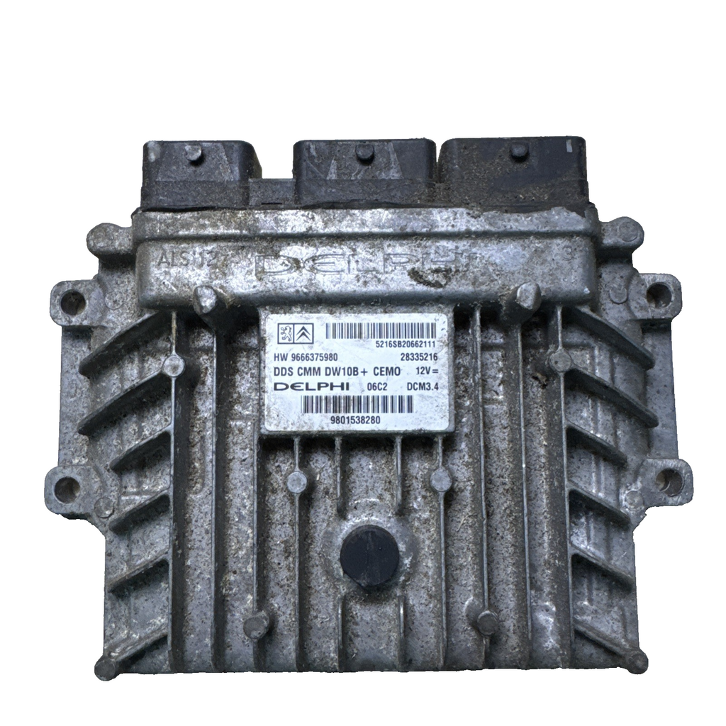 PEUGEOT 508 SW ACTIVE 10-14 ENGINE CONTROL UNIT (ECU) 9666375980