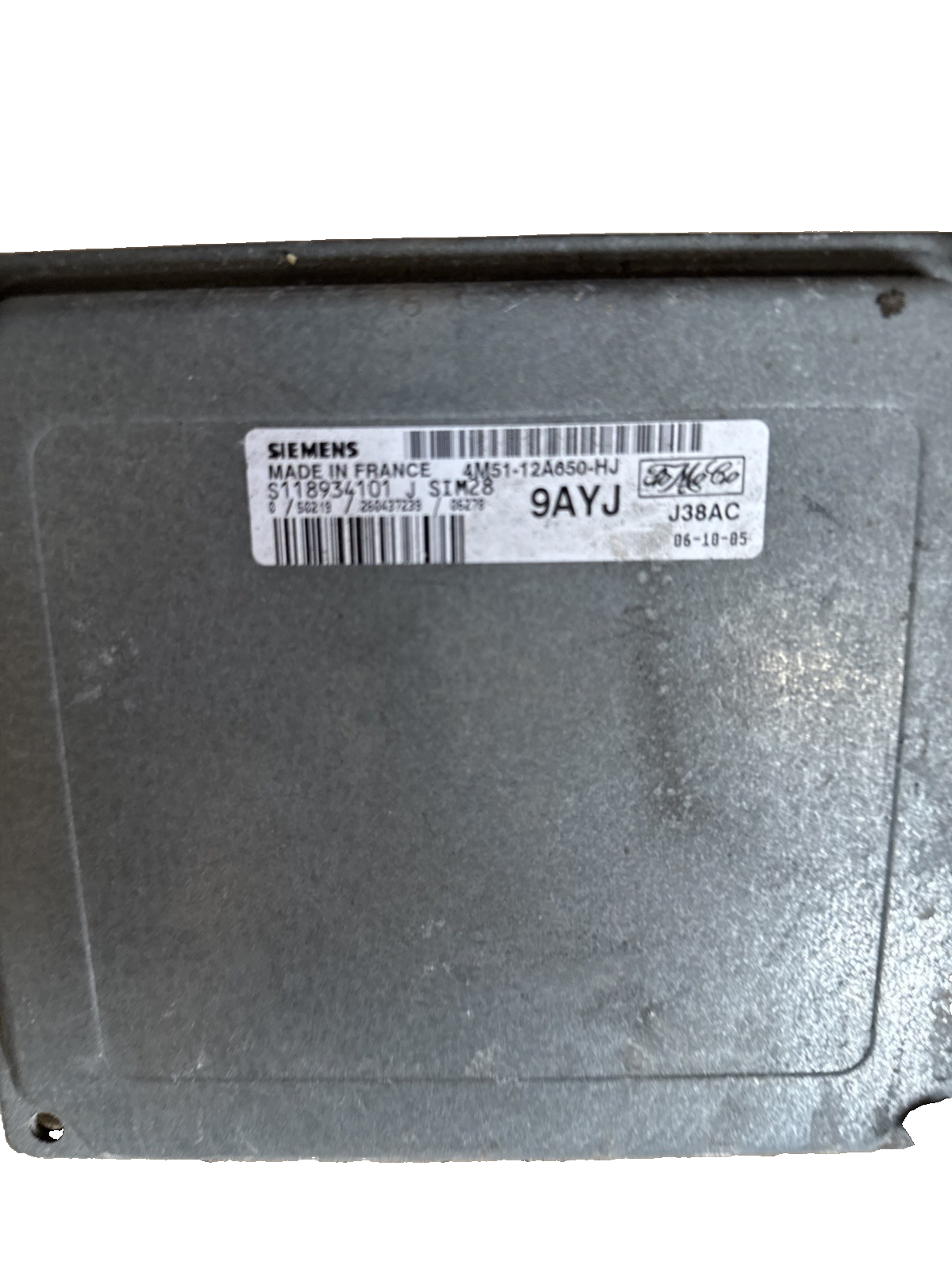 4M51-12A650-HJ Ford Focus C-Max MK2 1.6 Engine ECU 4M5112A650HJ / S118934101 J