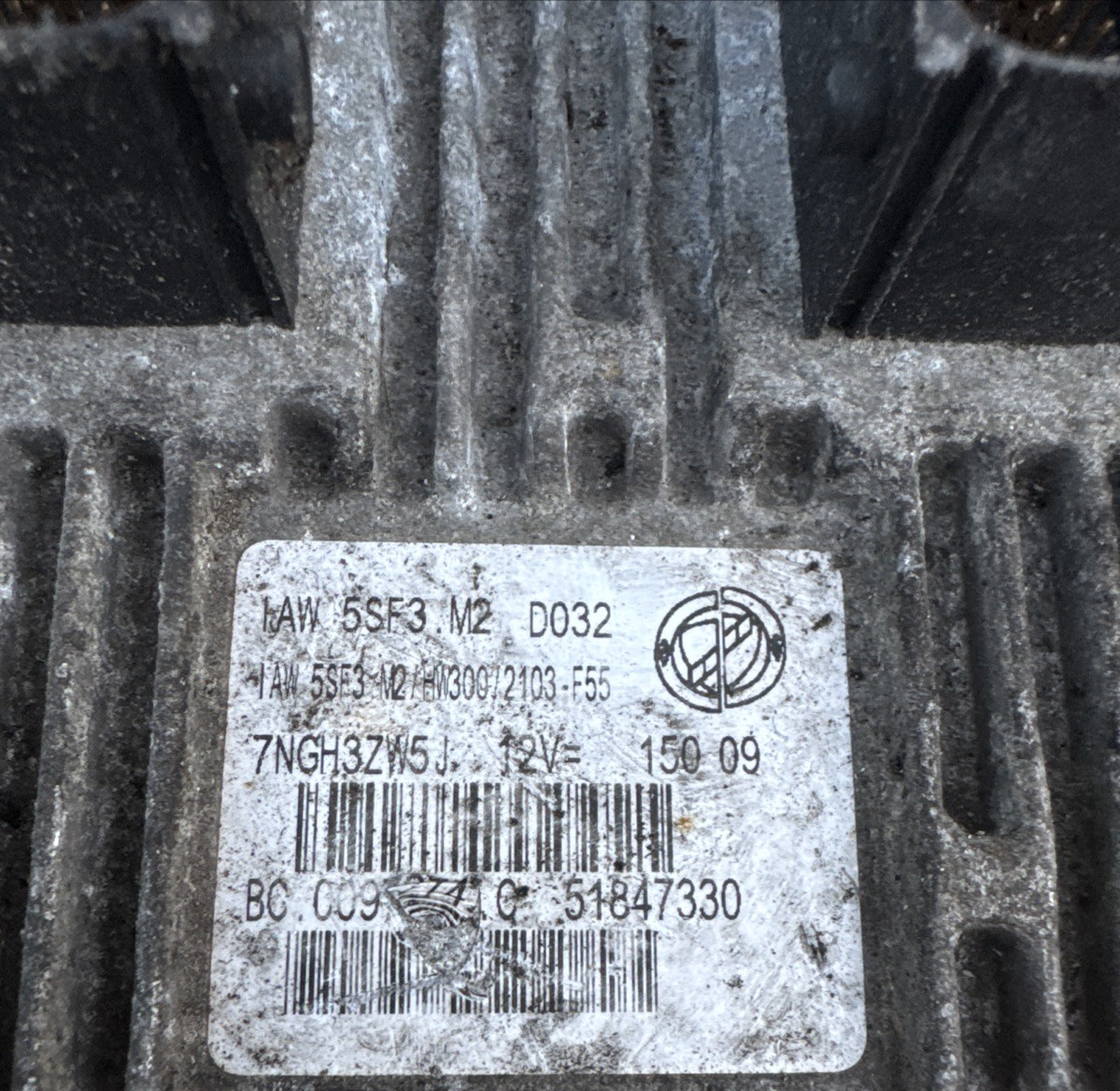 2006-2012 FIAT GRANDE PUNTO MK3 PETROL ECU 51847330