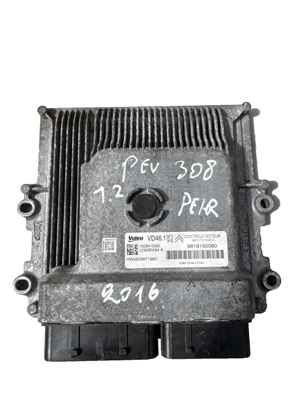 9818160080 ECU 208 PEUGEOT 1.2L Petrol '16