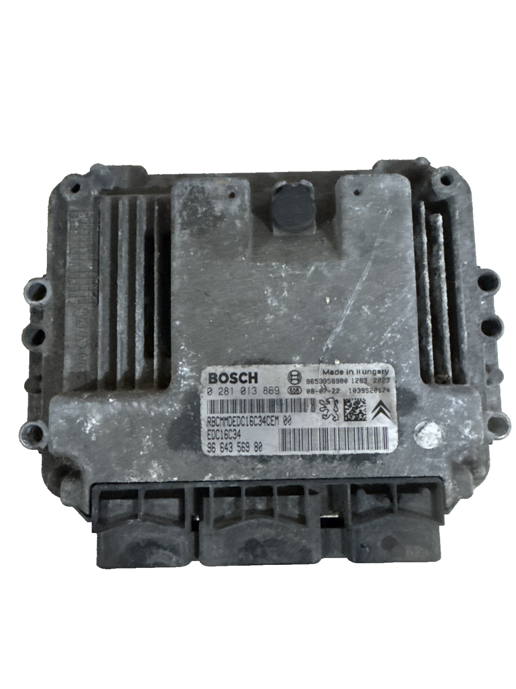 2010 CITROEN DISPATCH ENGINE ECU 1.6 DIESEL 0281013869