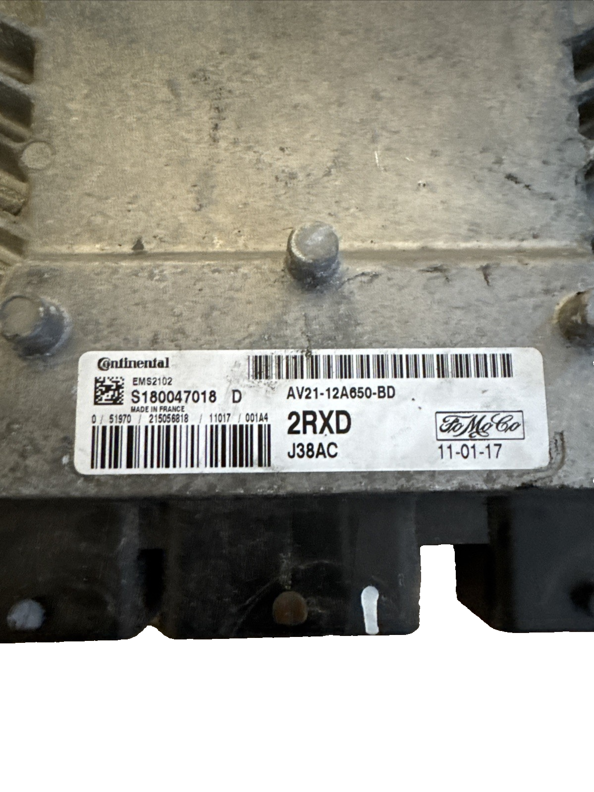 Ford Fiesta Mk7 Engine Control Unit ECU 1.25 Petrol STJA AV2112A650BD 2008-2012
